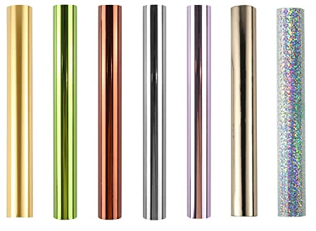 7 fogli a caldo luccicante, varietà metallizzata, bellissimo colore diamante, pellicola per stampante laser e laminatore toner pellicola reattiva per scrapbooking carta artigianato