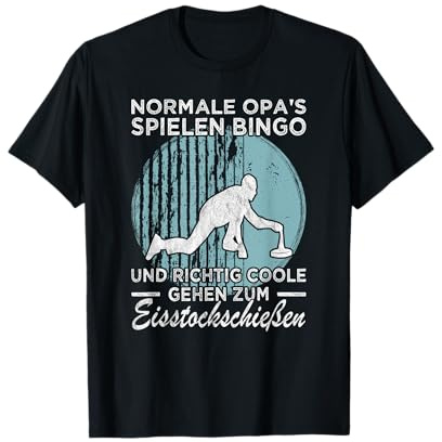 Opa geht zum Eisstockschießen Stockschützen T-Shirt