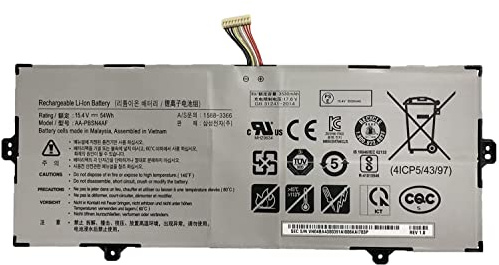 AA-PBSN4AF Laptop Battery | Replacement for Samsung NP930SBE NT930SBE NP930SBE-K01CN NP930SBE-K01CN NP930SBE-K06CN NP930SBE-K06CN Series(15.4V 54Wh)
