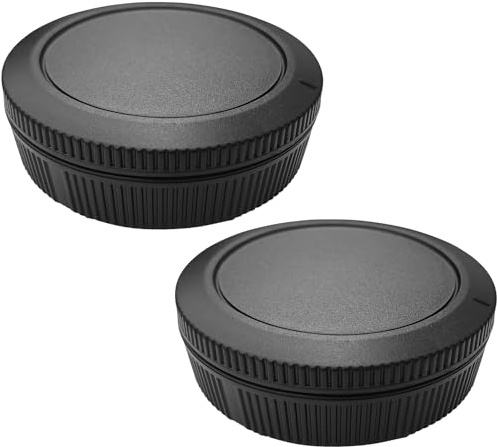 Lot de 2 capuchons de corps + capuchon arrière d'objectif pour appareil photo Canon RF Mount EOS R100 R50 R10 R8 R7 R6 R5 R5C R3 R RP (pour accessoires), Hxdzieory