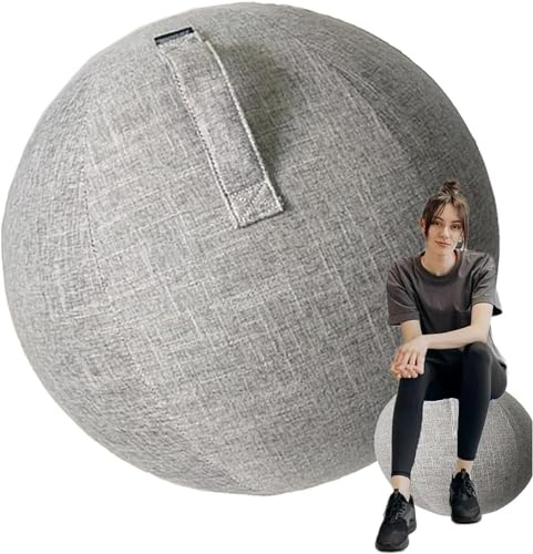 HYLDM 55/65/75 cm Yoga Ball Hülle, Schutzhülle Für Gymnastikball, Balanceball-Abdeckung Staubdicht Faltbar Sitzbälle Stoff Bezug Für Balance, Stabilität, Fitness,004,55cm