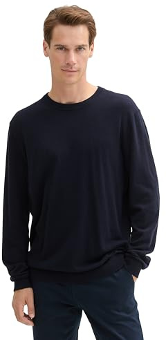 TOM TAILOR Maglione da Uomo, 13160 - Navy mélange, M