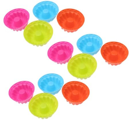Ciieeo 2 Set Di Per Dolci in Silicone Per Cottura in Casa Robusti in Silicone Alimentare Non Pulibili Adatti Al Forno E Al Microonde 12 Pezzi*2