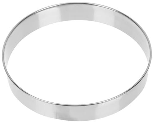 Amosfun Reusable Pizza Ring for Household Cake Supplies Multi-Function Pastry Ring Made of Stainless Steel Wear-Resistant and Washable for Cake Baking and Pizza Decoration