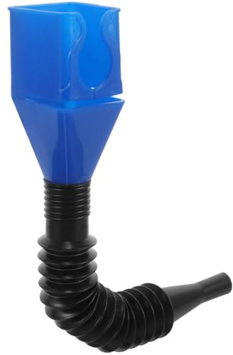 ULTECHNOVO Motorcycle Oil Funnel with Flexible Hose Portable Draining Tool for Easy Refueling Leakproof Design for Cars and Motorcycles Adjustable for Various Tanks