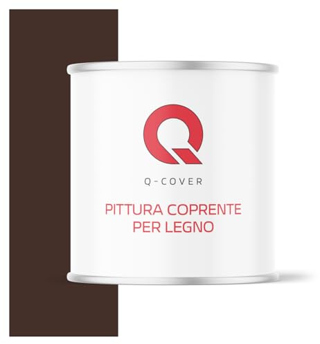 Q-COVER VERNICE COPRENTE PER LEGNO 2,5L SEMI-OPACA Marrone cioccolato RAL 8017 SMALTO RAL PER LEGNO PROTETTIVO INTERNI/ESTERNI ca. 80–150 ml/m²