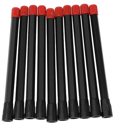 Partuto 10pz 125mm Estensione Valvola Pneumatico Universale in Plastica a 180 Gradi Prolunga Valvola Pneumatico per Auto Moto Camper Bici