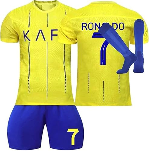 Camiseta Futbol Niño y Adulto, 2024 2025 Equipacion Futbol Niño Chandal Conjunto de 3 Piezas camisetas de futbol Hombre Entrenamiento Futbol, Pantalones y Calcetines