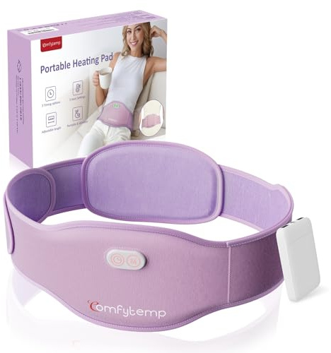 Comfytemp Große Wärmegürtel Periode Rücken mit 5000mAh Akku Kabellos USB | 16x150cm Heizgürtel für Bauch Wärmekissen Menstruations Bauchwärmer Rückenwärmer Heizkissen Geschenke für Mütter Frauen Mama