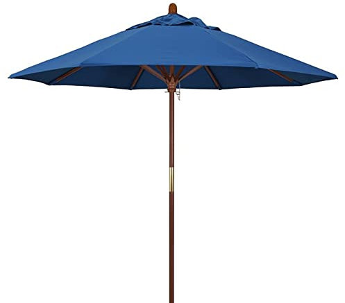 Parasol de Jardin Pliable Anti-UV pour Jardin, Plage, Place, Jardin, terrasse, café, Restaurant, Grand Parasol Rond, imperméable et résistant à la décoloration (B 2,7 m/9 pi)