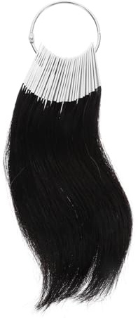 WEKADRIN Échantillons de Teinture Capillaire Mèches de Cheveux Humains 30 Pièces 3 Degrés Nuancier Réutilisable Formation Coiffure Salon Anneaux Pvc