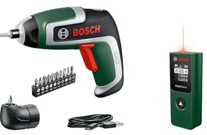 Visseuse compacte sans fil Bosch - IXO Kit & Télémètre laser Bosch EasyDistance 20