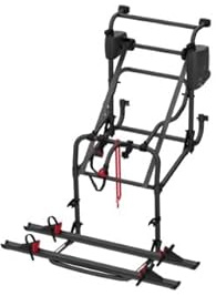 Fiamma Fahrradträger Carry-Bike Motor Lift 77 für Wohnmobile, Schwarz, Aluminium, 78-94x128x68-108 cm, 17,4 kg, Klappbar, 60 kg Traglast, Hecktür