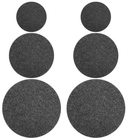 IDEANATEGRATE Lot de 6 Soucoupes de Jardinière en Feutre Rond, Absorbantes des Deux Côtés, Tapis pour Pot de Fleurs, Adapté pour Plantes D'intérieur et Extérieur, Diamètre 10-20cm