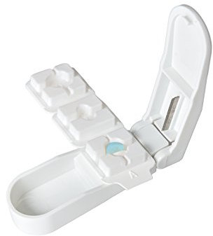 Pflegehome24® Tablettenteiler *T12* Pillenteiler Medikamentenhalbierer