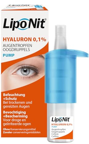 Liponit Augentropfen pump 0,1% Hyaluron, 1er Pack(1 x 10 ml)