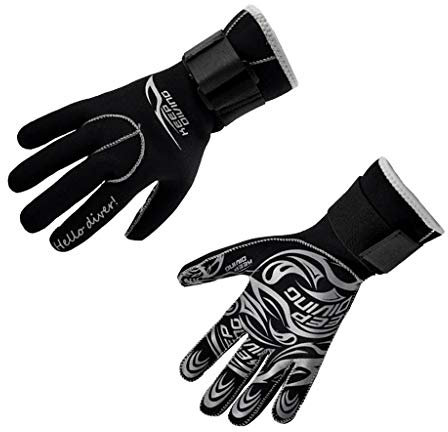 Inzopo Neoprenhandschuhe für Erwachsene, Herren, Damen, Kajak, Kanu, Tauchen, Schwimmen, Surfen, Segeln, Wassersport, warme Handschuhe, Größe S-XL, S