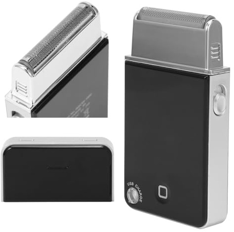 Rasoi elettrici per gli uomini, Mini viso Ultra Sottile Elettrico USB Ricarica Professionale Alternativo Barba Trimmer Float Rasoio Viso Uomo