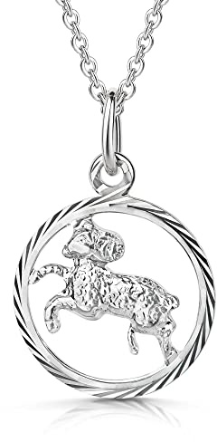 Xaana Anhänger Sternzeichen Widder inkl. Kette 42/45 cm 925er Sterlingsilber AMZ0516