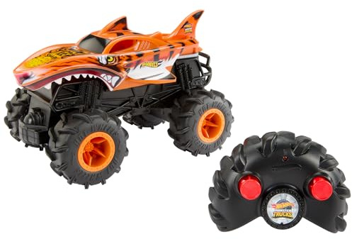 Hot Wheels Monster Trucks HW Tiger Shark RC, Remote-Control Vehicle