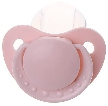 EHOTER Schnuller, große Größe, lebensmittelechtes Silikon, für Erwachsene, lustiges Eltern-Kind-Spielzeug, Baby-Schutzdesign (Rosa)