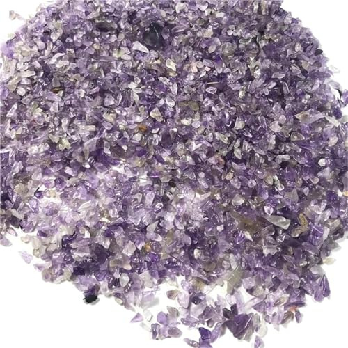 TOFIMA 100 g/Ensemble Taille 2mm-5mm améthystes Naturelles Poudre Cristal Gravier Roche gemme Brute Pierre minérale réservoir de Poissons bonsaï décoration énergie Pierre
