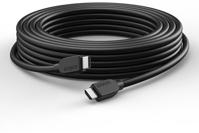 Anker HDMI Cable 4K/60Hz, 25 ft/7.5m High Definition HDMI Cord, 18 Gbps Certified Premium High Speed, Compatible with PlayStation 5, Xbox, Samsung, Sony 4K TVs, and More