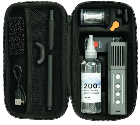 Smoke Ninja - Wireless Handheld Mini Fog, Steam and Dry Ice Effect Machine - Entry-Level, Battery Powered, Portable with 3 Settings, Fog, Steam and Dry Ice for Photography, Film Sets and Studios