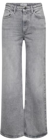 ONLY Women's Onljuicy Hw Wide Leg Rea707 DNM Noos Jeans
