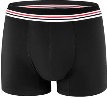 HANSILK Inkontinenzhose für Herren, Baumwolle, waschbar, Boxershorts, mit 80 ml saugfähigem Pad, wiederverwendbar und auslaufsicher, für milde Inkontinenz nach Operationen