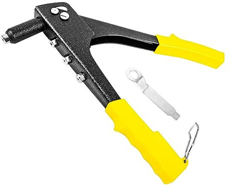 MAGICLULU Pistola Remachadora Manual Herramienta De Remachado Mango Ergonómico Para Reparaciones Metal Remache Sola Manija y Núcleo De Extracción Fácil