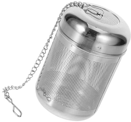 VICASKY Stainless Steel Tea Infuser Ball Large Reusable Spice Filter with Chain for Brewing Loose Tea Leaves Seasoning Soup and Hot Pot Multi Use Strainer for Home and Restaurant