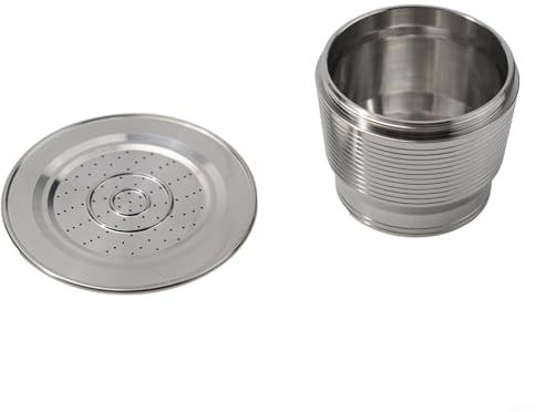 Desiumite Reusable Stainless Steel Coffee Capsule Compatible with Nespresso Machines, 304 Metal Filter Pod for Espresso Brewing(Normal Type)
