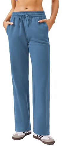 PINSPARK Pantalon de Jogging Chaud pour Femme Pantalon de Sport Doublé Pantalon Long en Polaire Thermique avec Poches Pantalon de SurvêTement en Polaire Pantalon d'hiver