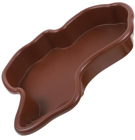 ARTIBETTER Bassin Bain Tortue Extra Large pour Reptiles Piscine Multifonction pour Baignade et Alimentation Accessoire Confortable et Décoratif pour Habitat Tortue
