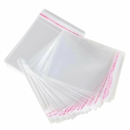 Clear Cellophane Food Storage Bags, 8 x10cm, Self sealing bags, cookies, sweets, pastry, party, gifts packaging 100/300/500/1000 pcs (1000, 9x13cm)