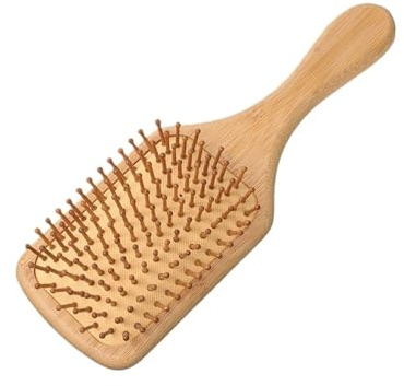 UZOURI Cepillos de bambú for masaje de cabello for mujeres, peines con cojín de aire, masajeadores de cuero cabelludo, cepillos for el cabello, herramientas de peinado.