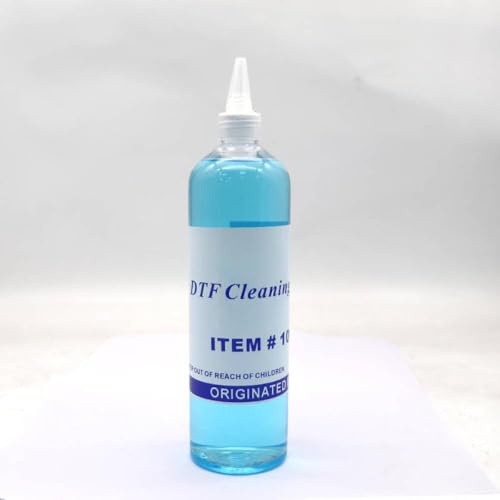 Limpiador de tinta DTF, solución líquida de limpieza para impresora DTF, limpieza del tubo del cabezal de impresión, Compatible con impresoras de película de transferencia directa(Cleaner 500ML)