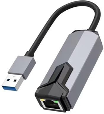 VlHpnpe Adaptador Ethernet de 2,5 Gbps tipo C/USB a RJ45 Gigabit Ethernet adaptador de cable de red conector de red para PC portátil tipo C/USB a adaptador Ethernet