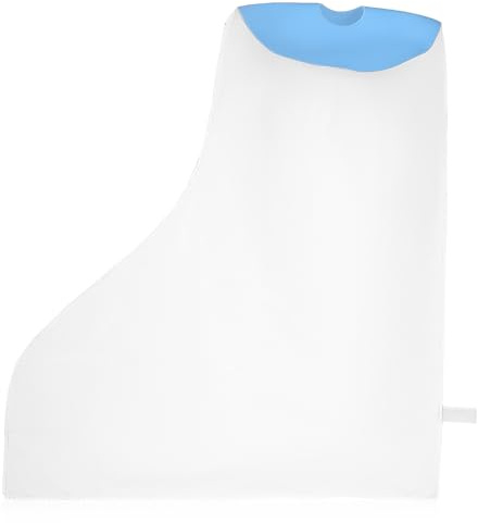 JEWEDECO Protège-plâtre Étanche pour Pied Adulte en Silicone Ouverture Élastique et Boucle Intégrée pour Protection Moulée Bain