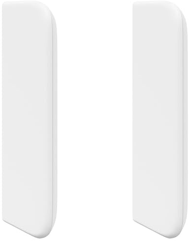 ZXQVLMRS Kopfteil für Bett 40,5 x 40,5 cm Weiß, Wandpaneel aus PVC und Holzwerkstoff, Wandkissen für Schlafzimmer, Polsterung zur Selbstmontage