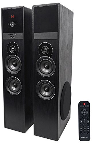 Rockville TM80B Black Home Theater System Tower Speakers 8 Sub/Bluetooth/USB