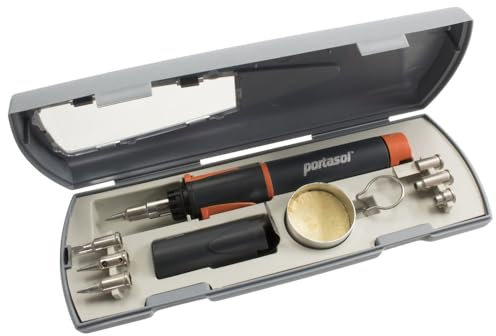 WETEC Gaslötkolben Pro Piezo 75 'Profi Set' (ProPiezo) Laufzeit: ca. 90 min/Leistung: 15-75 W/Aufheizzeit: ca. 30 Sek./EGB/ESD-Version: Ja