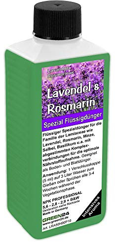 Lavendel & Rosmarin Dünger NPK Volldünger für Lamiaceae (Lavendula, Rosmarinus, Minze, Salbei, Basilikum) Pflanzen düngen