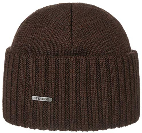 Stetson Northport Umschlagmütze einfarbig Made in Italy Damen Herren Herbst Winter
