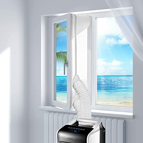 Adaptador Ventana Aire Acondicionado Portatil Kit, Cubierta Aislante Sellado Puertas & Ventana, Adaptador Ventana Tubo Aire Acondicionado Portátiles - Secadoras - Deshumidificador Calefactor Universal