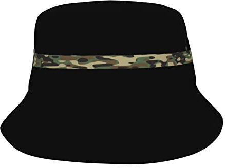 YINGD Fischerhut Camo Line Flagge Strand Sonnenhut Leicht Atmungsaktiv Fischerhut Faltbarer Outdoor Hut für Frauen Herren, #62, One size