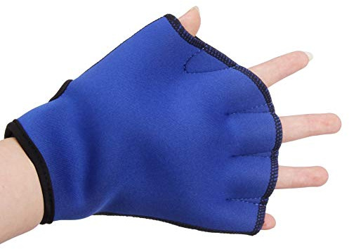 Aquatic Handschuhe 1 Paar Schwimmhandschuhe Schwimmflossen Paddel Wasserwiderstandstraining Einstellbare Tauchhandschuhe Ausrüstung Surfen Sport Handflossen für Erwachsene