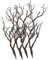 4 Pièces Accessoires En Faux Bois De Cerf Branches Créatives Brindilles D'arbres Bricolage Branche De Bois Branches De Manzanita Diy Décor De Vase Décor Noir Ramure Plastique Frisé