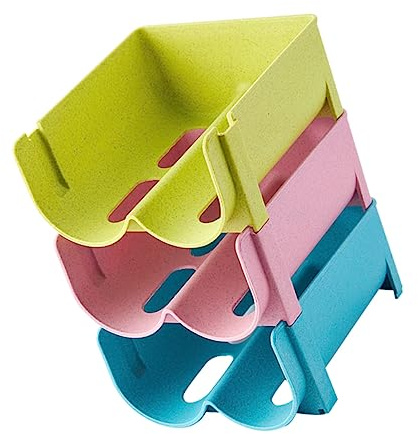 GRIRIW 3pcs Drinks Cabinet Home Bar Stackable Drink Box Beer Cooler Box Fridge Bottle Organiser Kitchen Supply